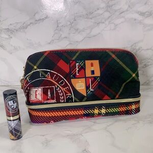 Estée Lauder Small Makeup Bag w/ A43 Limited Edition Lipstick Statement Maker